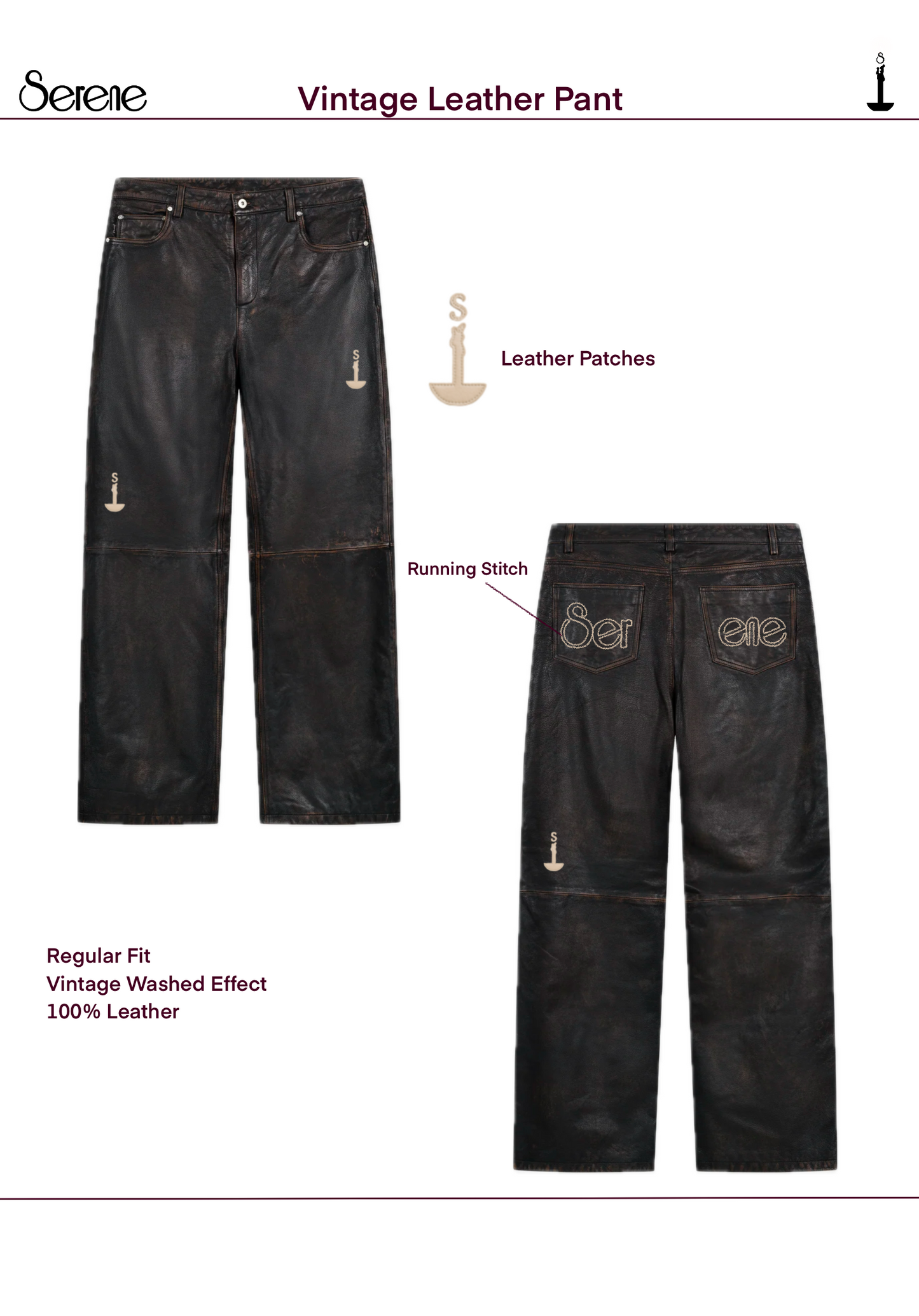 VINTAGE LEATHER PANT