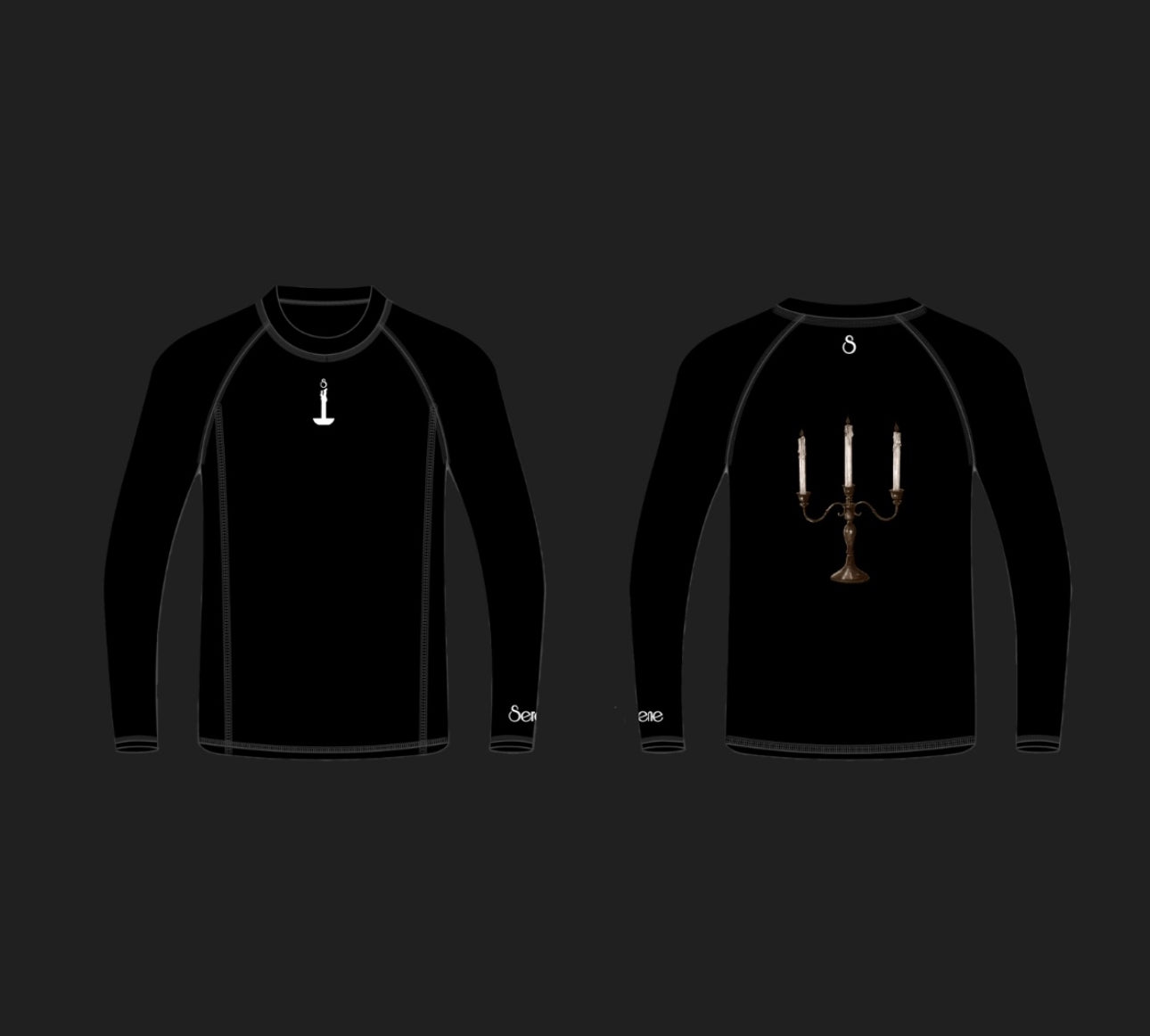 CHANDELIER BLACK WAFFLE